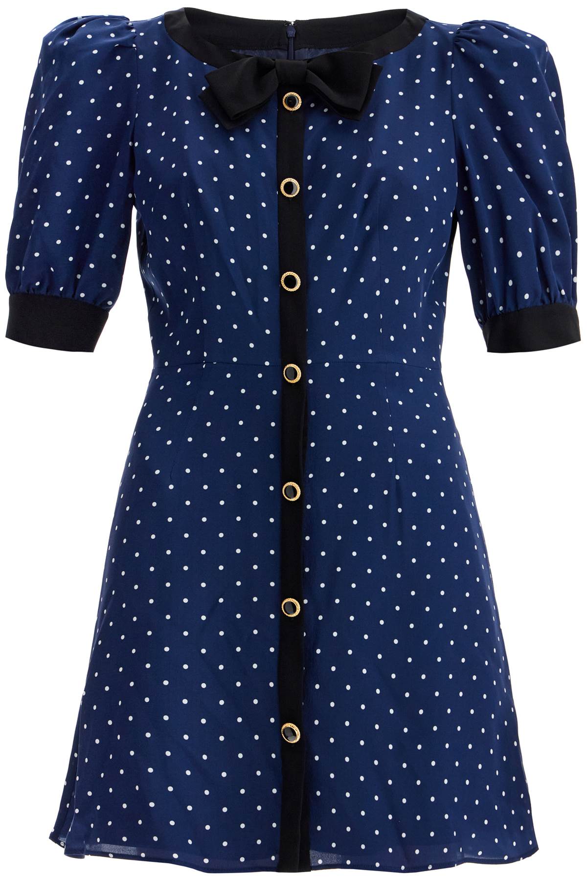 Alessandra Rich 'Silk Polka Dot Mini Dress