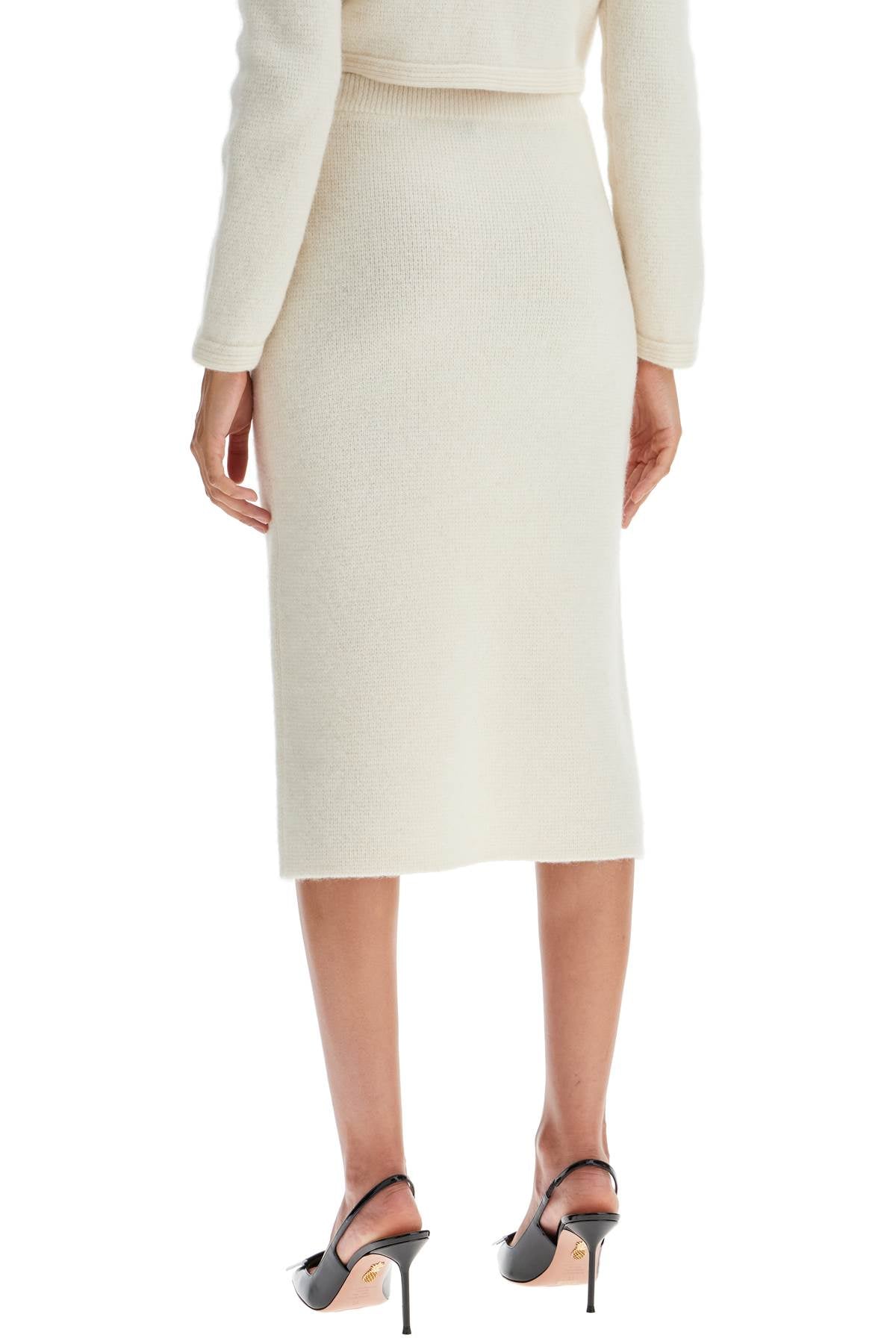 Alessandra Rich 'Alpaca Midi Skirt