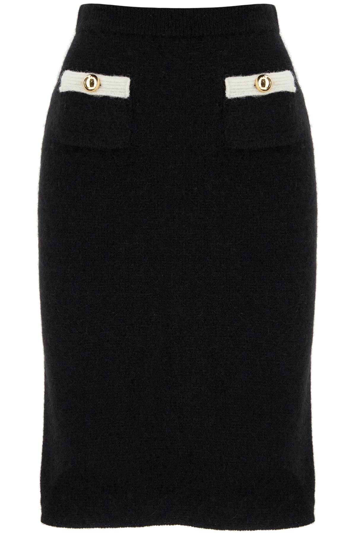 Alessandra Rich 'Alpaca Midi Skirt