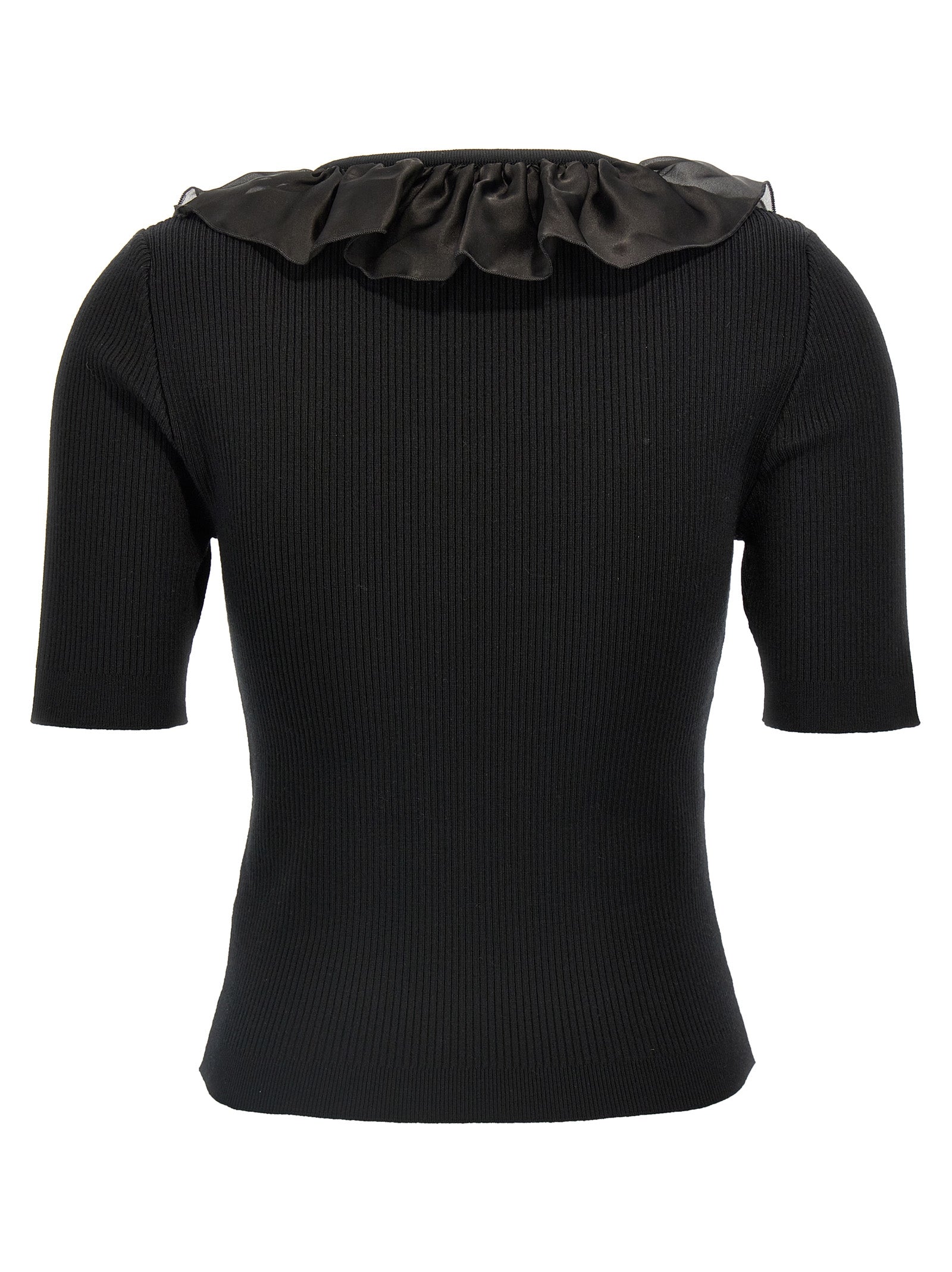 Alessandra Rich Ruffle T-Shirt