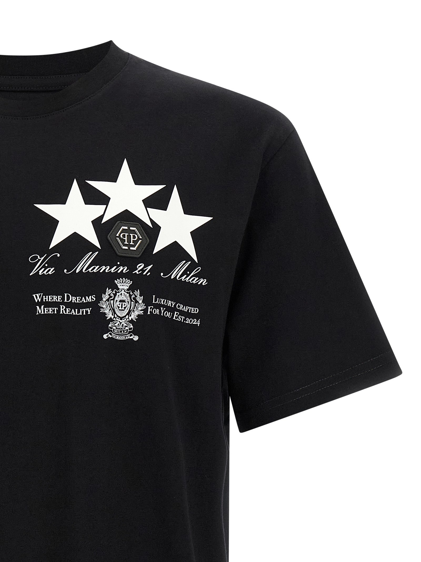 Philipp Plein Print And Patch T-Shirt