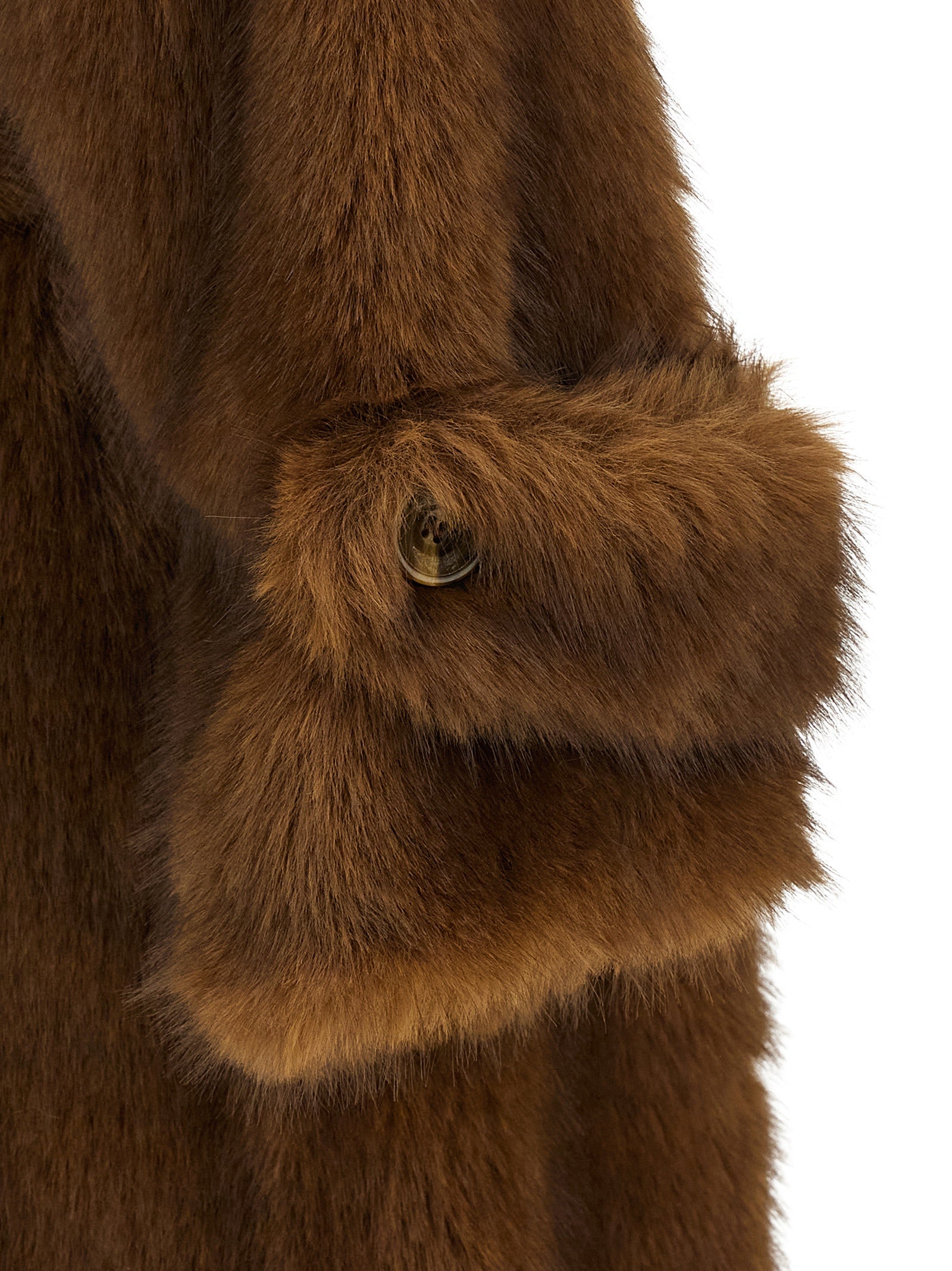 B&B Couture 'Farrah' Eco-Fur Coat