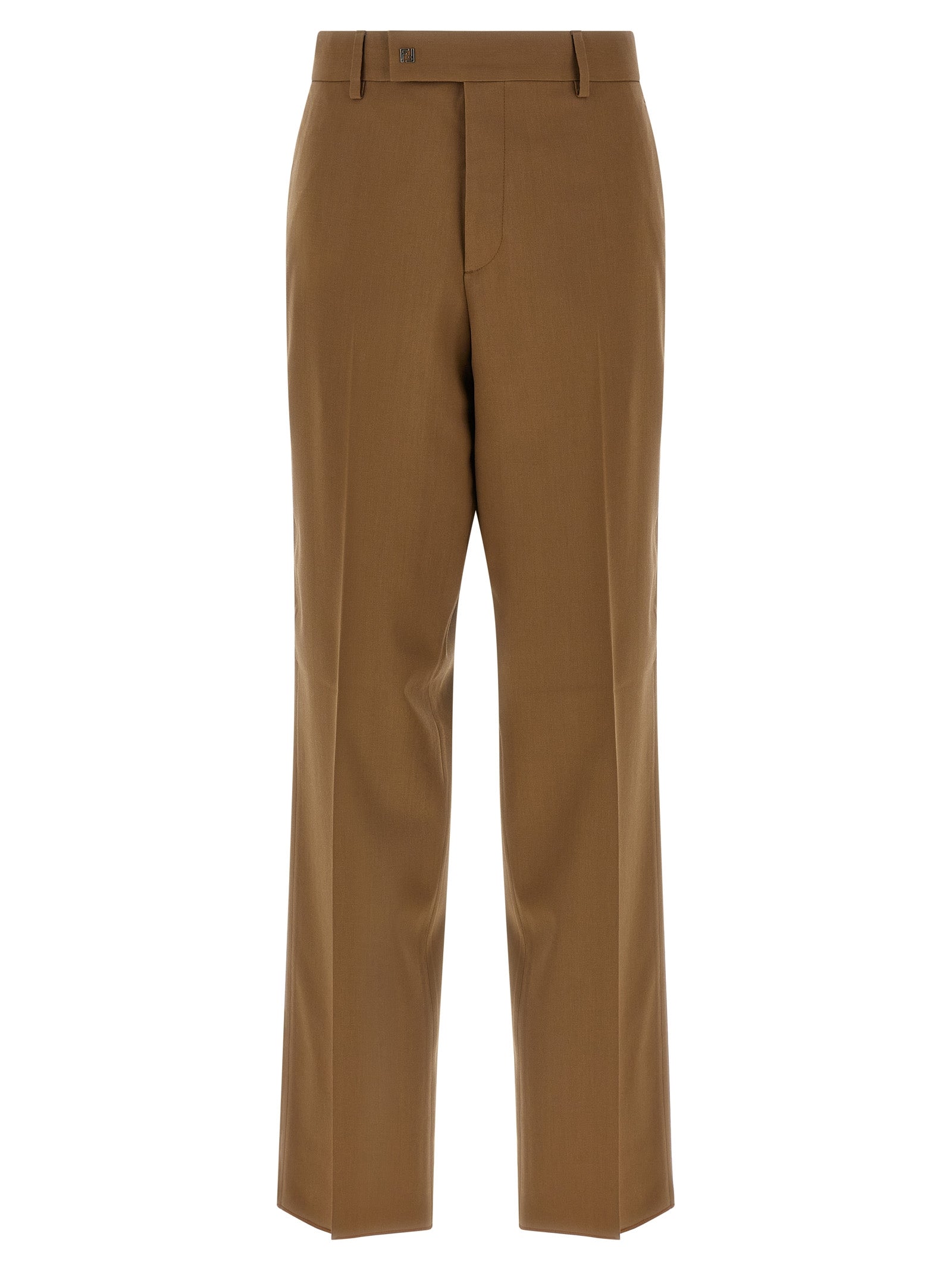 Fendi Gabardine Wool Trousers