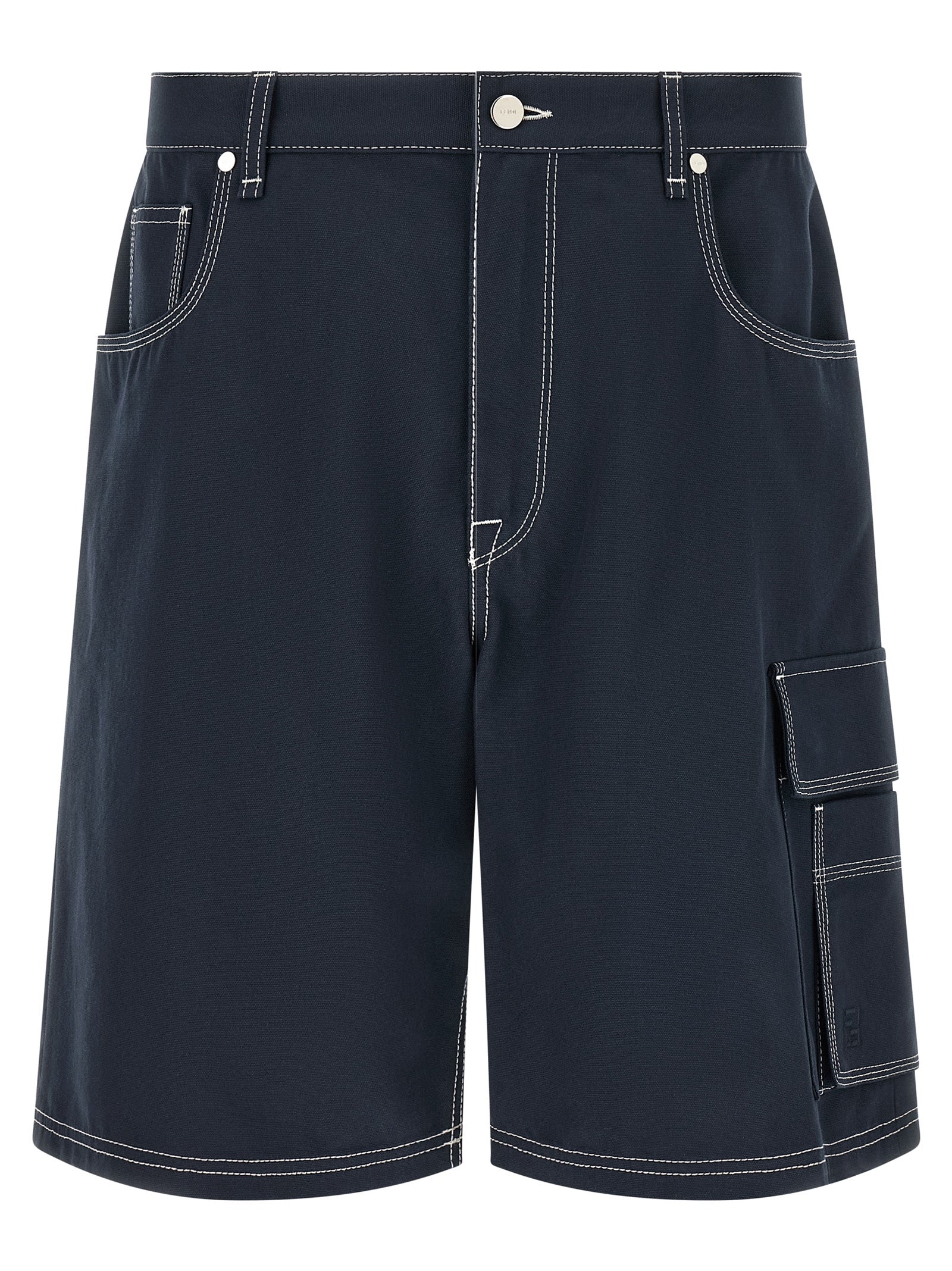 Fendi Bermuda Cargo Canvas Shorts