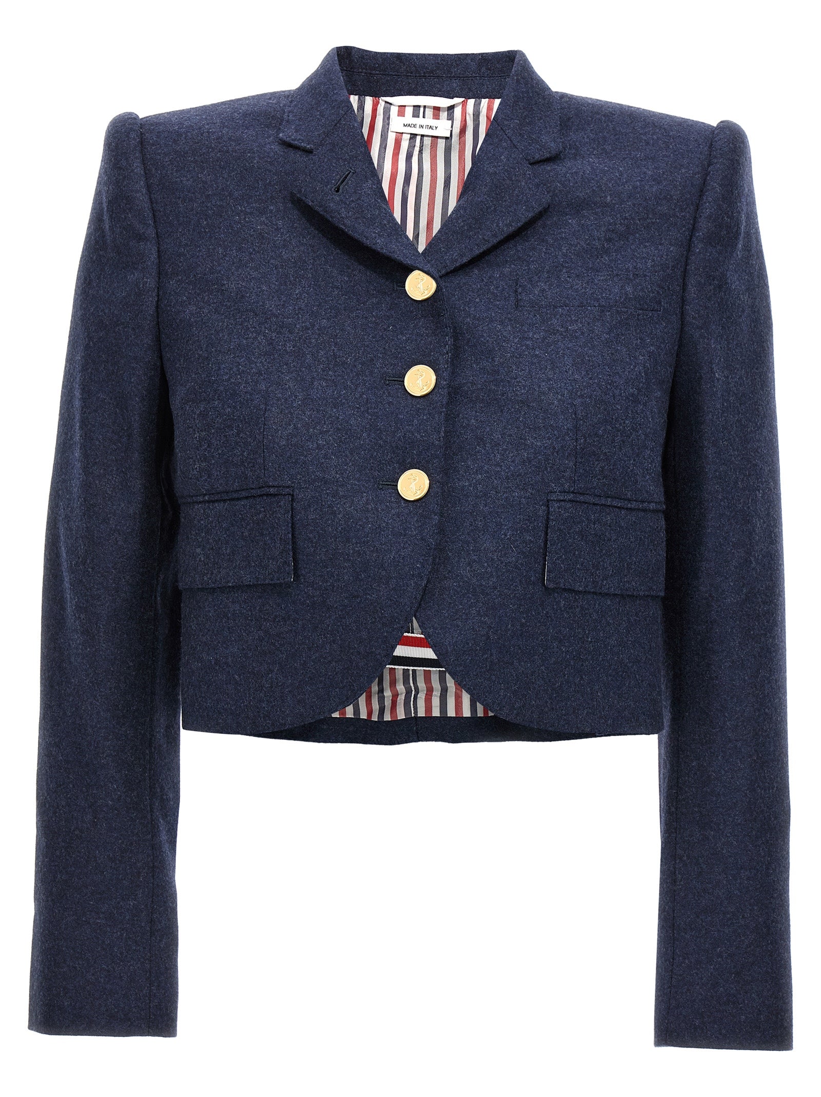 Thom Browne Cropped Flannel Jacket