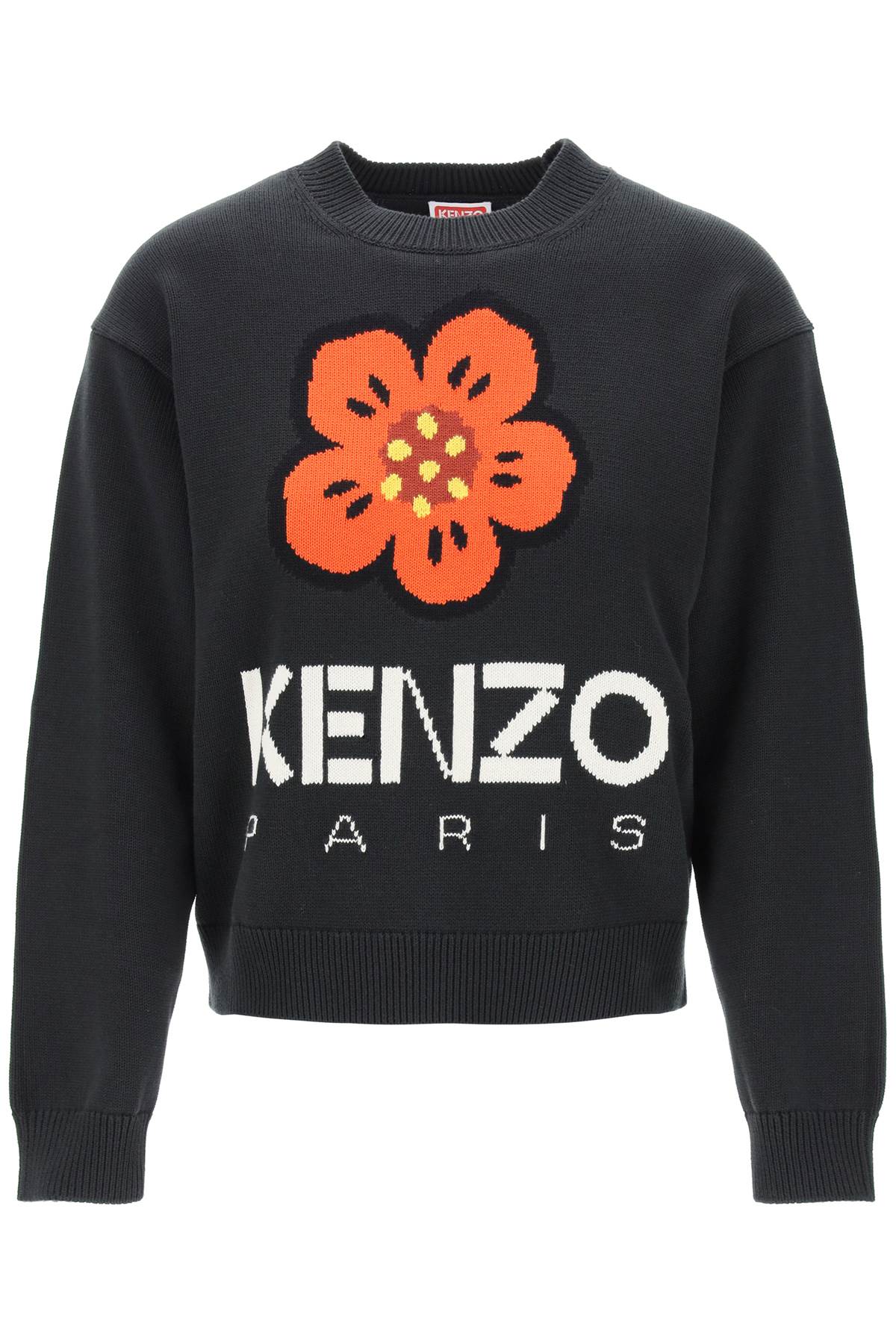 Kenzo Bokè Flower Sweater In Organic Cotton