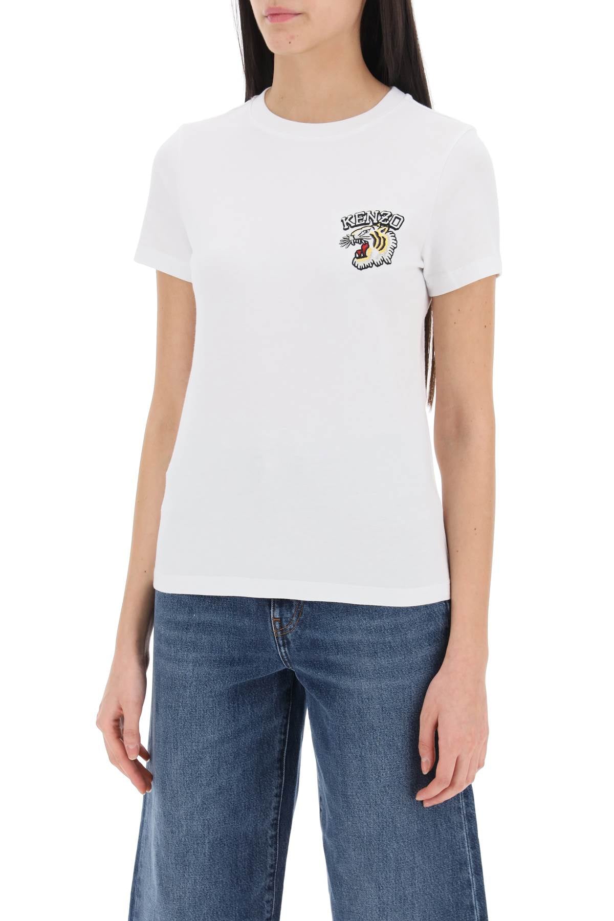 Kenzo Crew-Neck T-Shirt With Embroidery