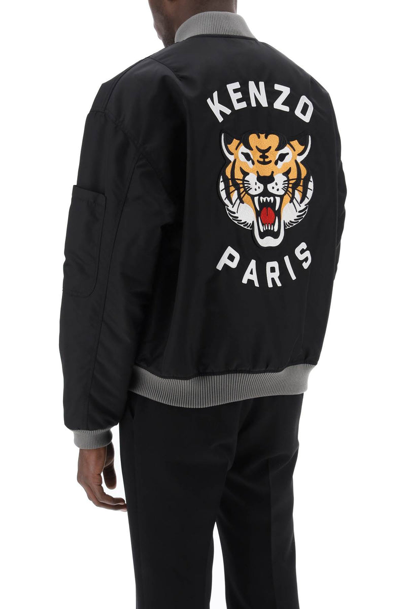 Kenzo Lucky Tiger Bomber Jacket Black