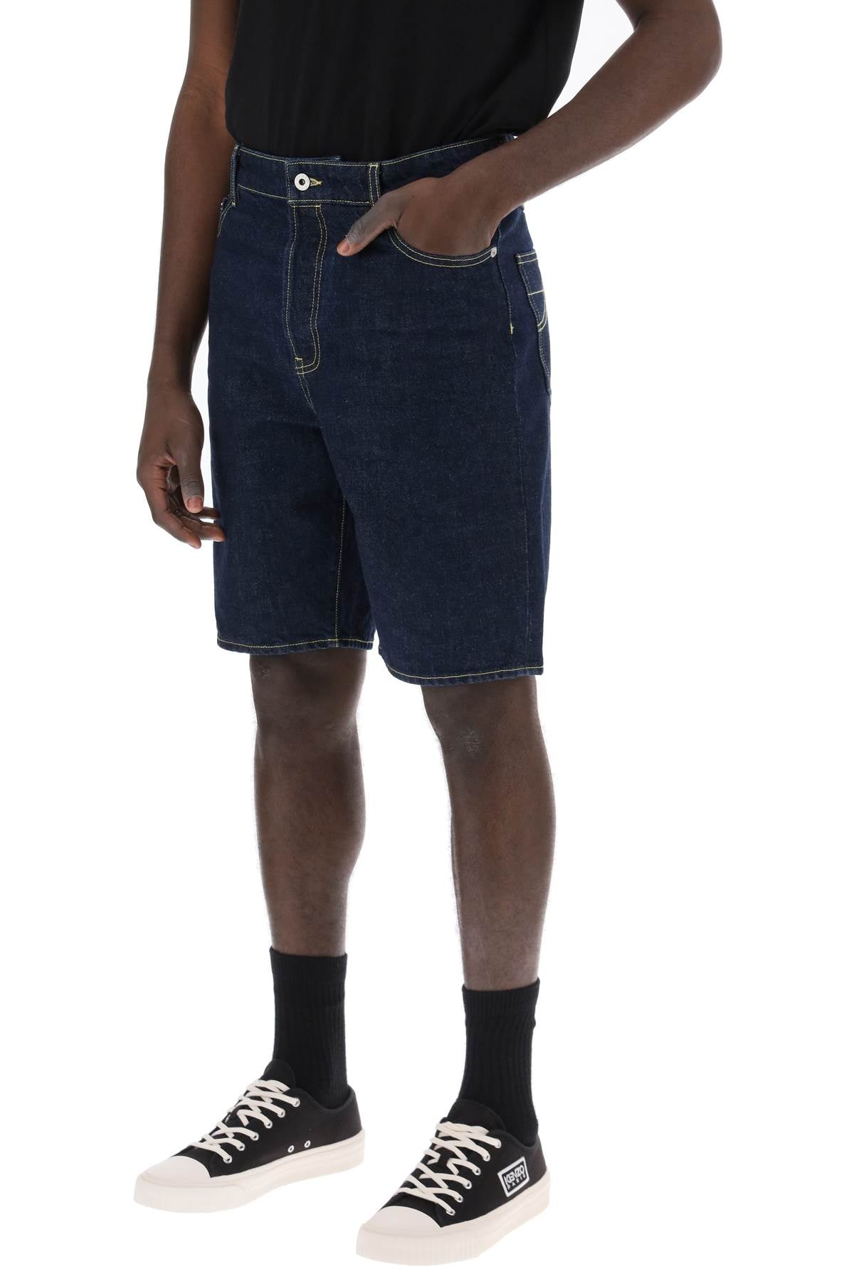 Kenzo Himawara Denim Shorts