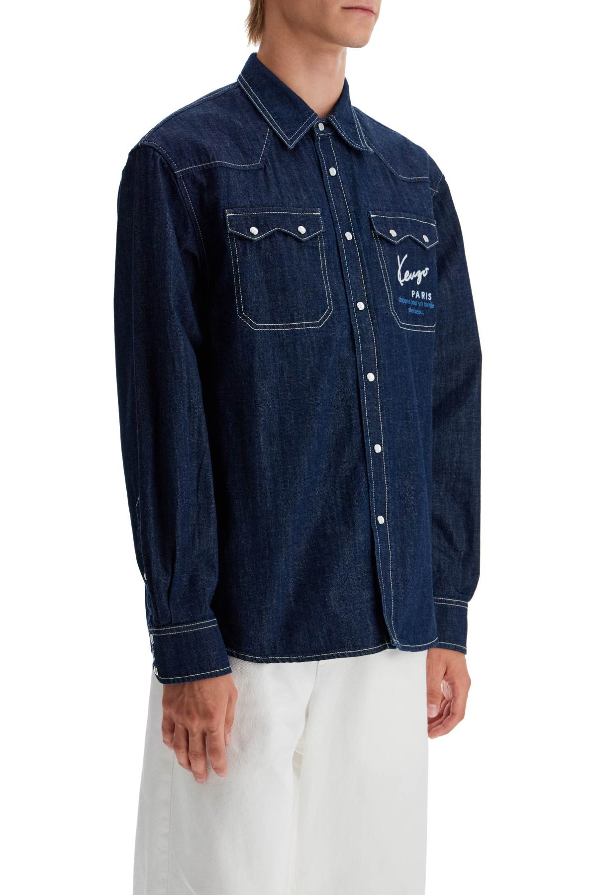 Kenzo Denim Western Shirt For Men