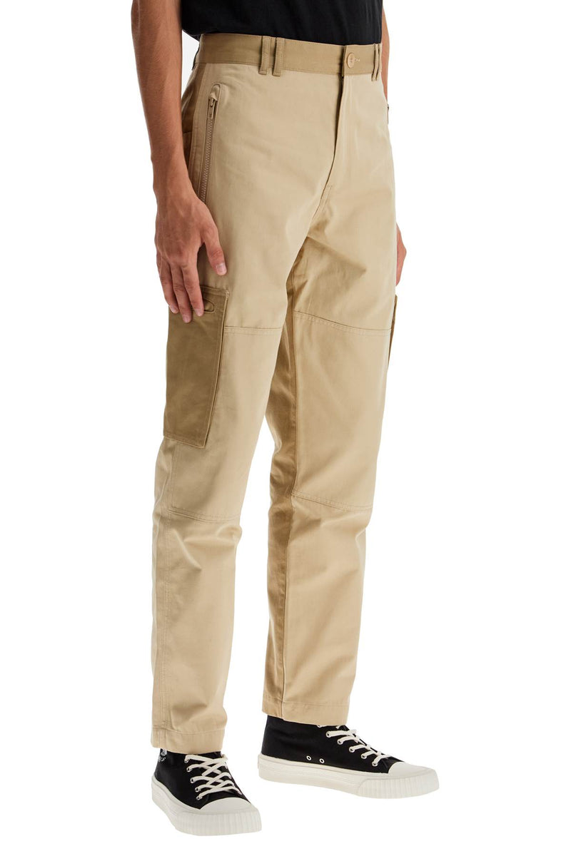 Kenzo Cotton Cargo Pants For Men Beige