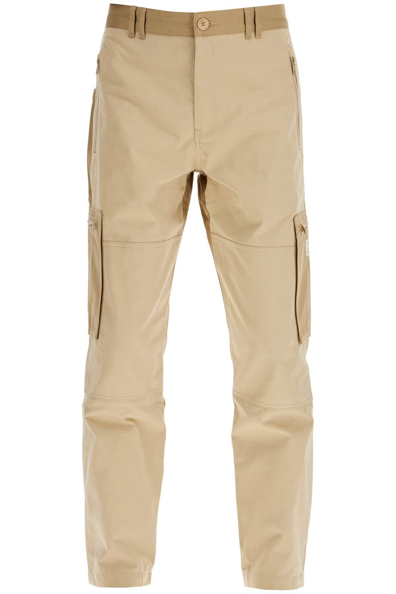 Kenzo Cotton Cargo Pants For Men Beige