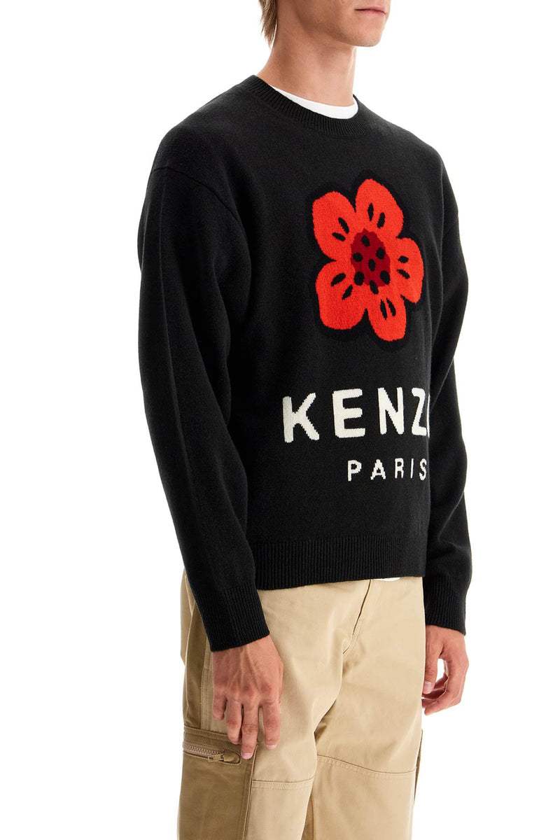 Kenzo Boke Flower Wool Sweater Black