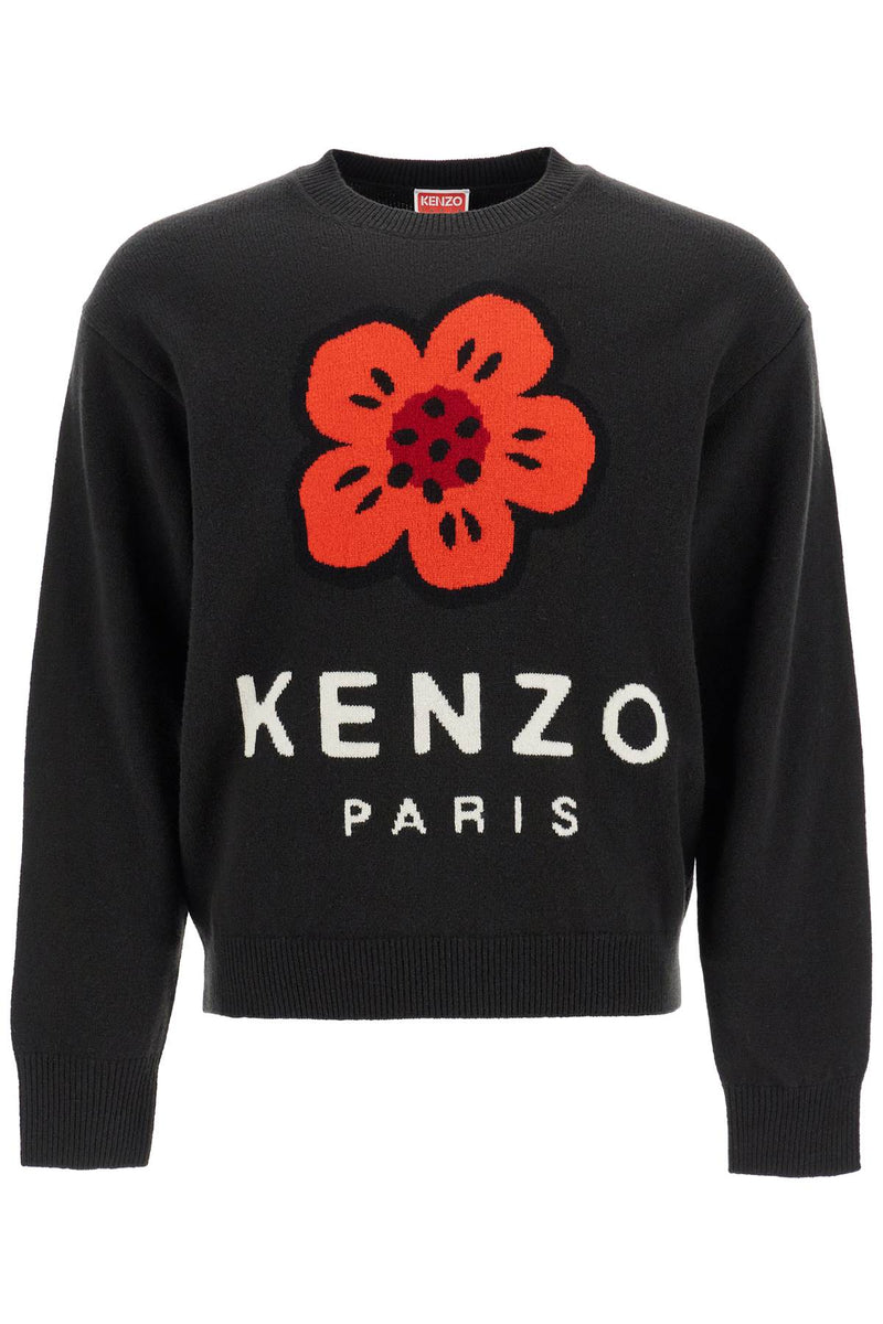 Kenzo Boke Flower Wool Sweater Black