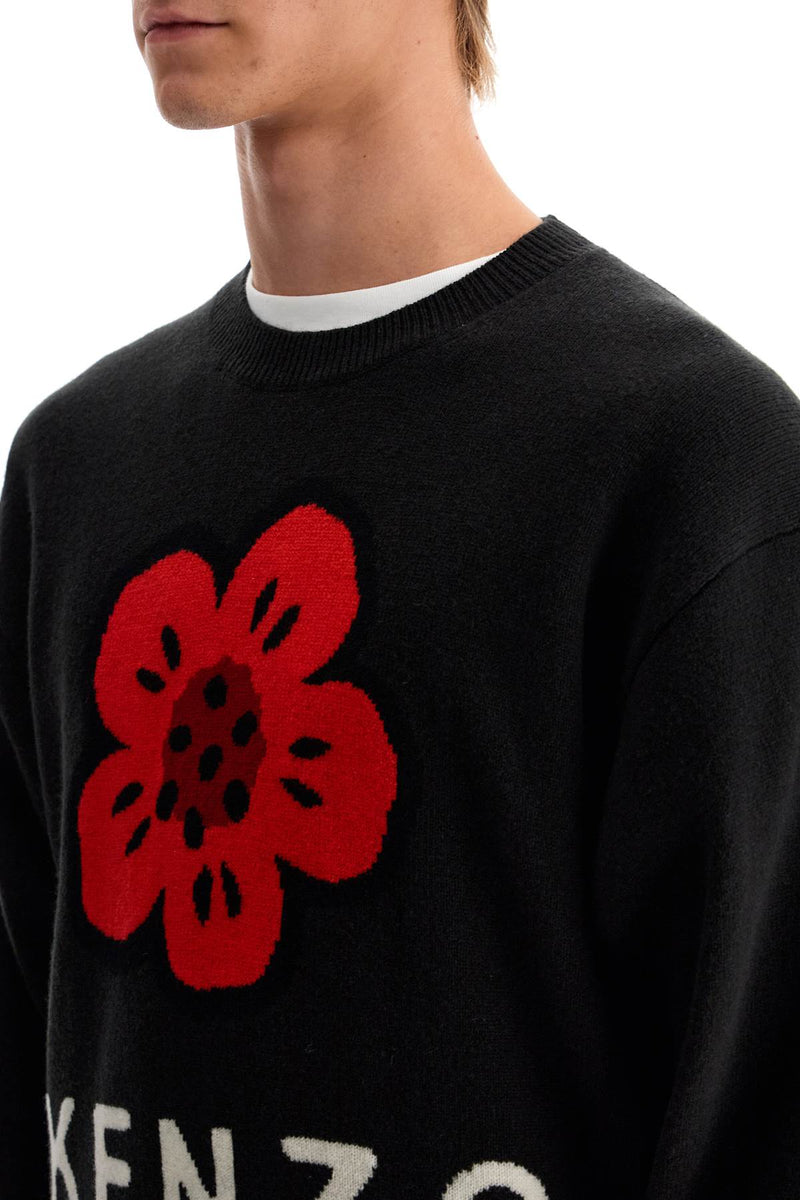 Kenzo Boke Flower Wool Sweater Black