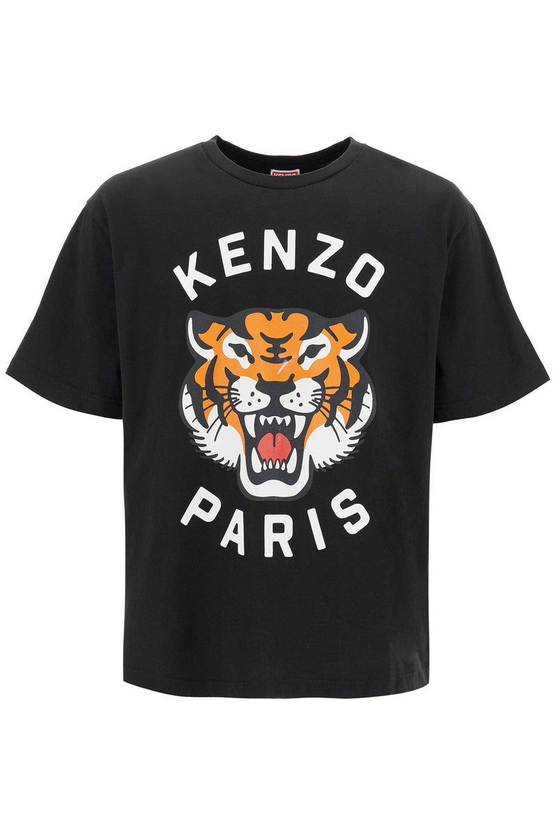 Kenzo Lucky Tiger Oversized T-Shirt Black