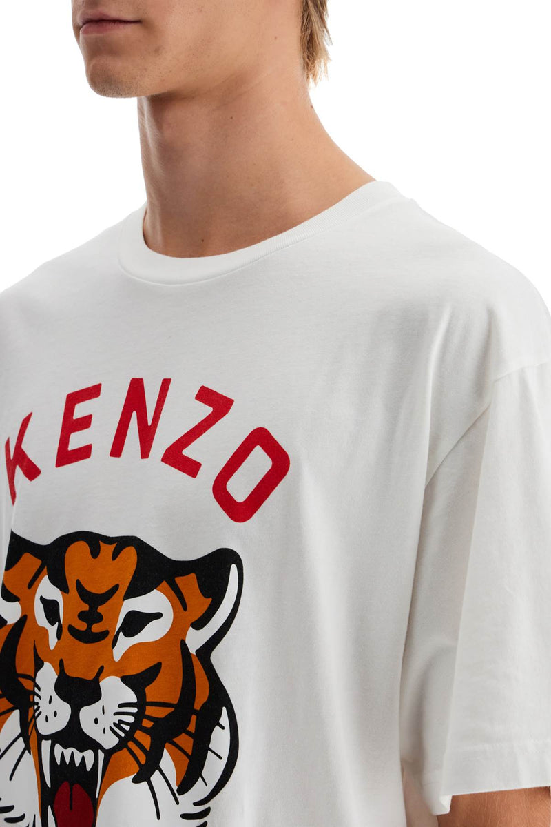 Kenzo Lucky Tiger Oversized T-Shirt White