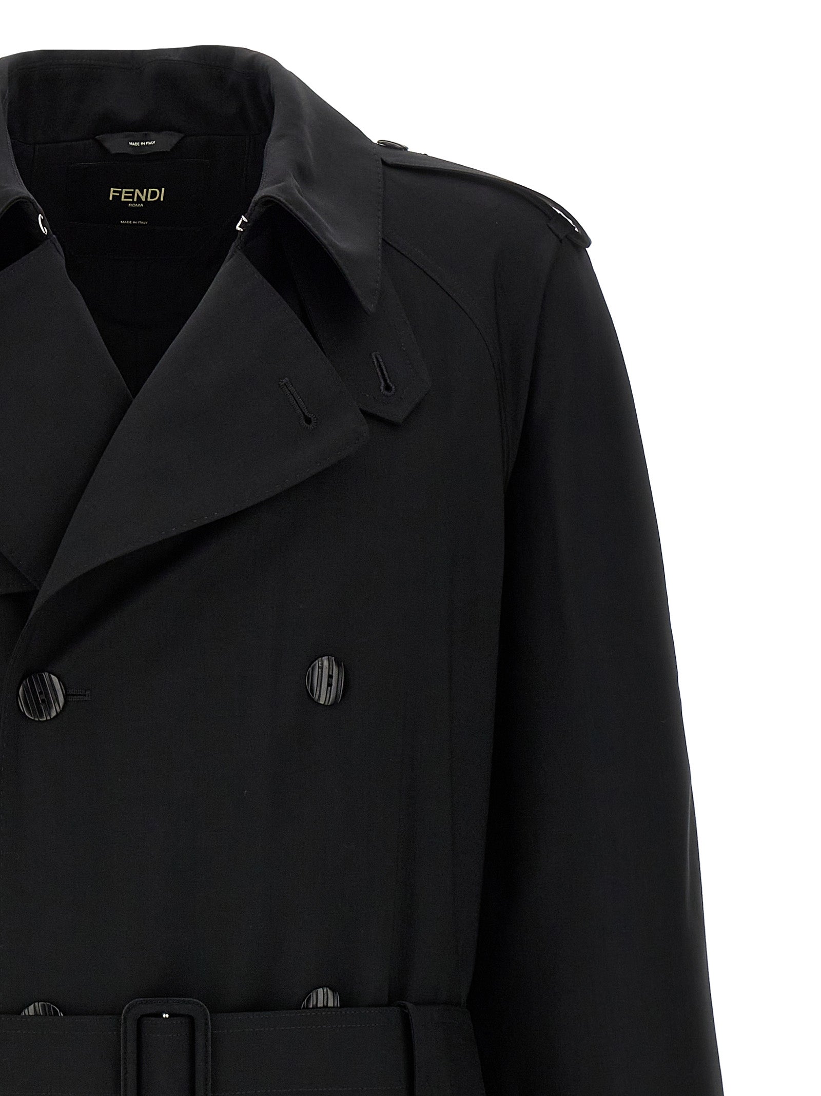 Fendi Wool Trench Coat