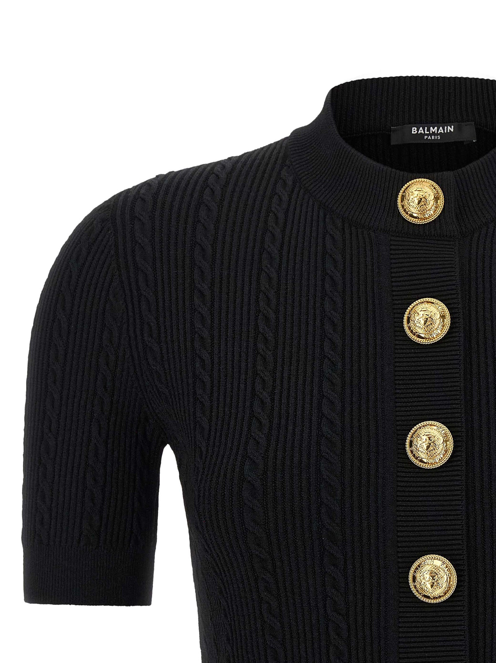 Balmain Short Sleeve Cardigan