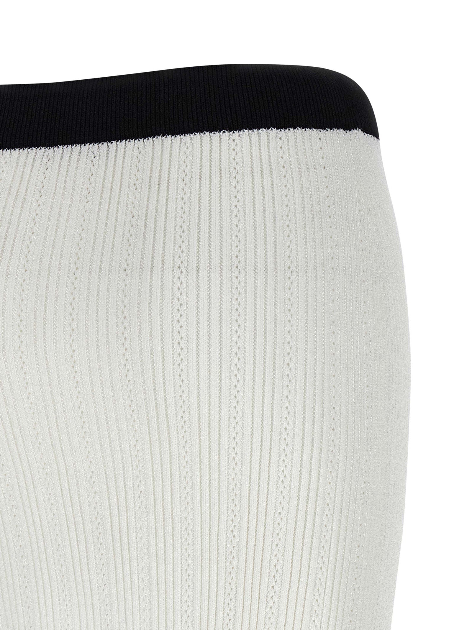 Balmain Two-Tone Miniskirt