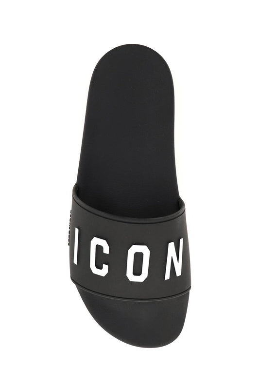 Dsquared2 Icon Rubber Slides Black