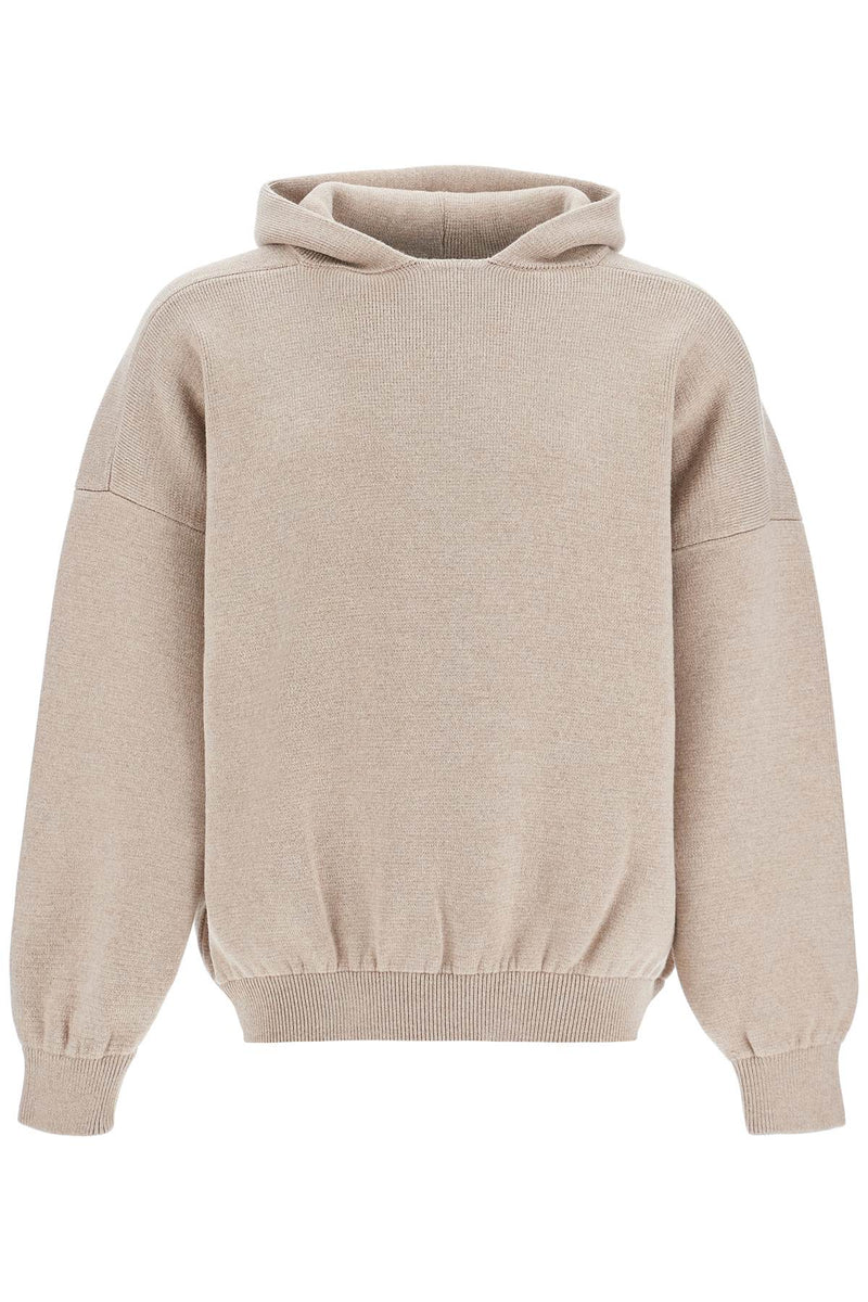 Fear of God Hooded Knit Sweatshirt With Neutral