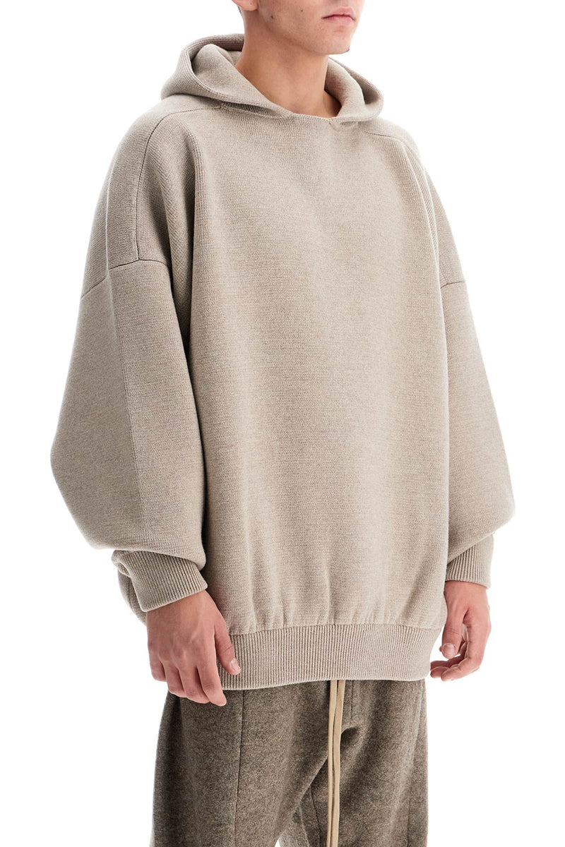 Fear of God Hooded Knit Sweatshirt With Neutral