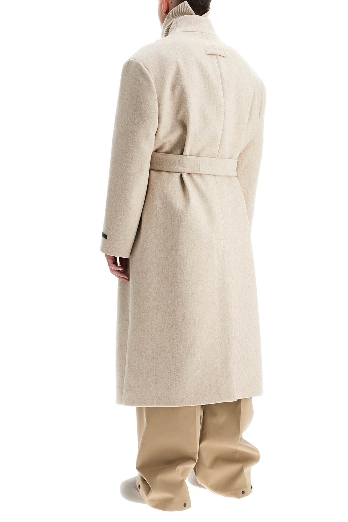 Fear of God Maxi Coat Without Lapels Beige