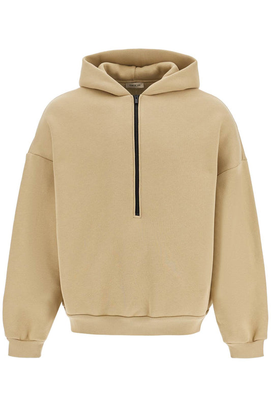 Fear of God Hooded Sweatshirt With Half Zip Beige