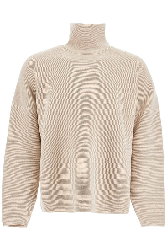 Fear of God High-Neck Ottoman Pullover Beige