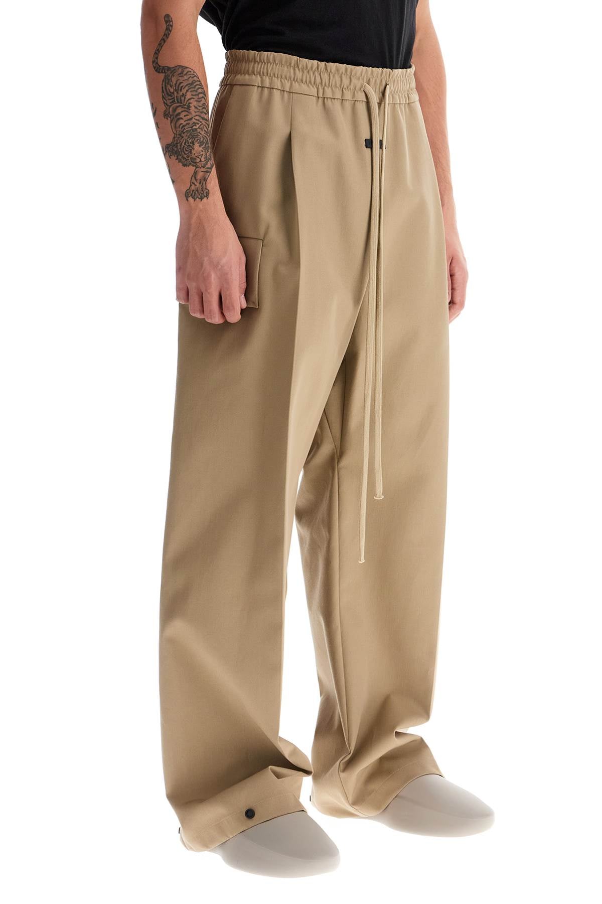 Fear Of God Cargo Wool And Cotton Blend Trousers