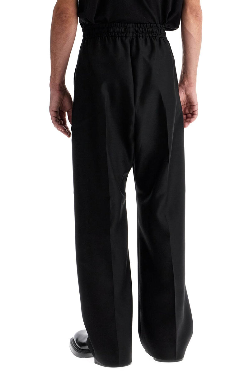 Fear of God Wide Wool And Silk Trousers Black