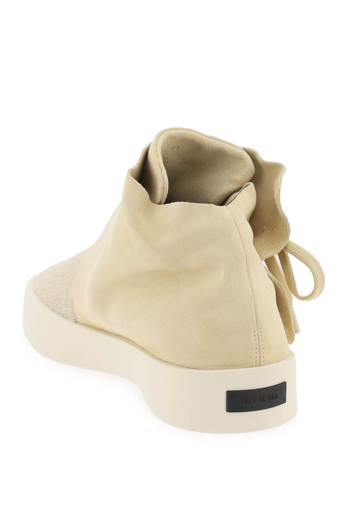 Fear Of God Mid-Top Suede And Bead Sneakers.