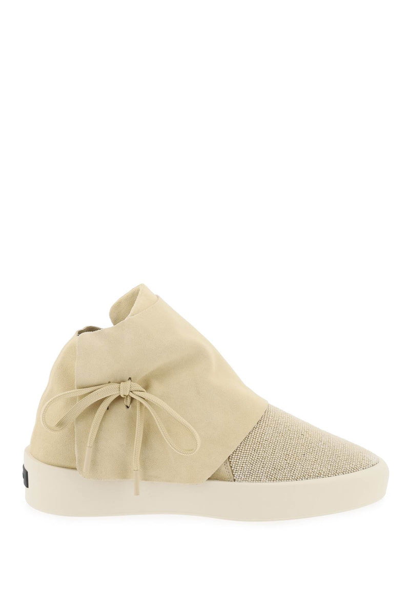 Fear of God Mid-Top Suede And Bead Sneakers Neutral