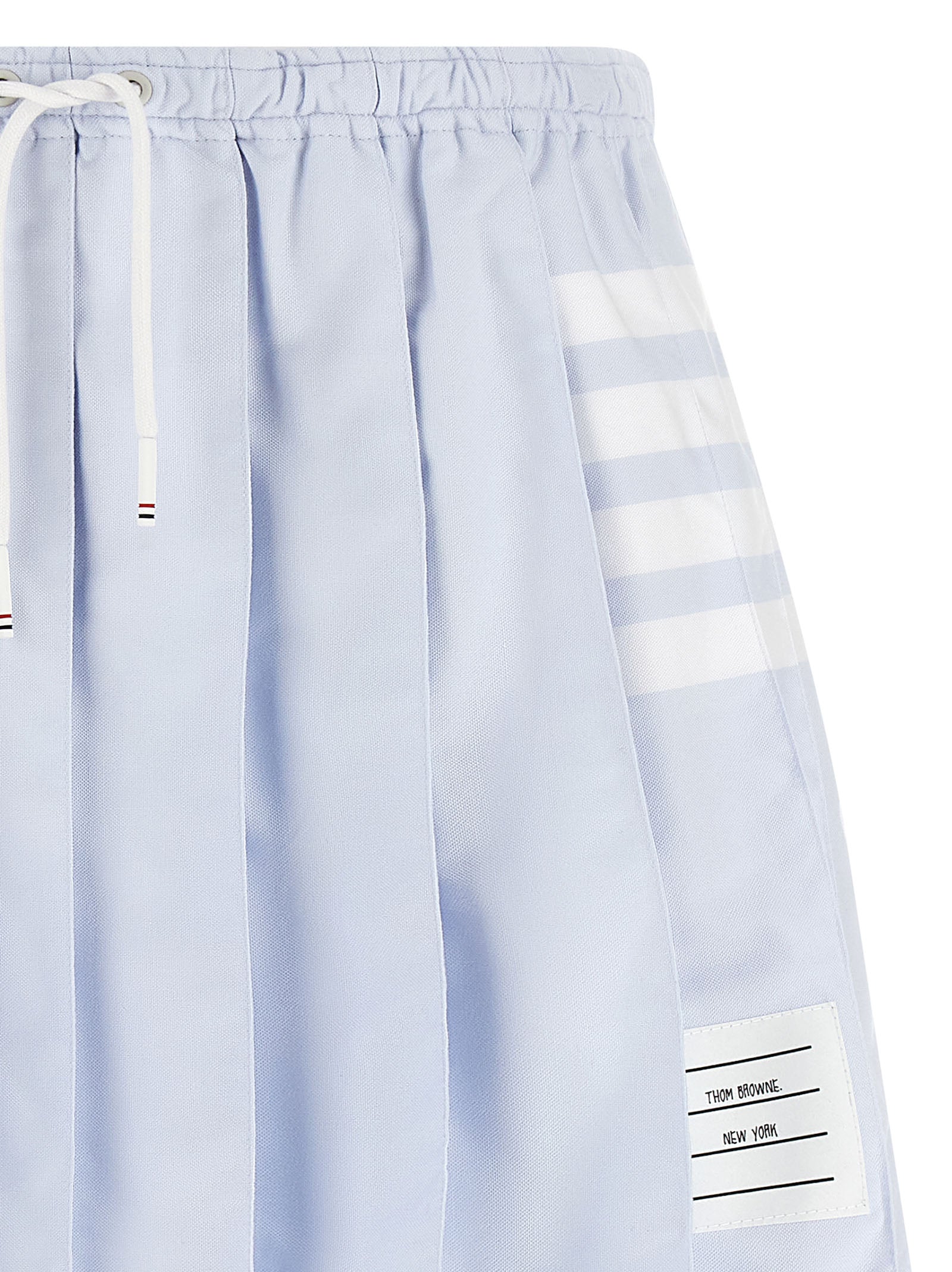 Thom Browne '4-Bar' Oxford Pleated Skirt