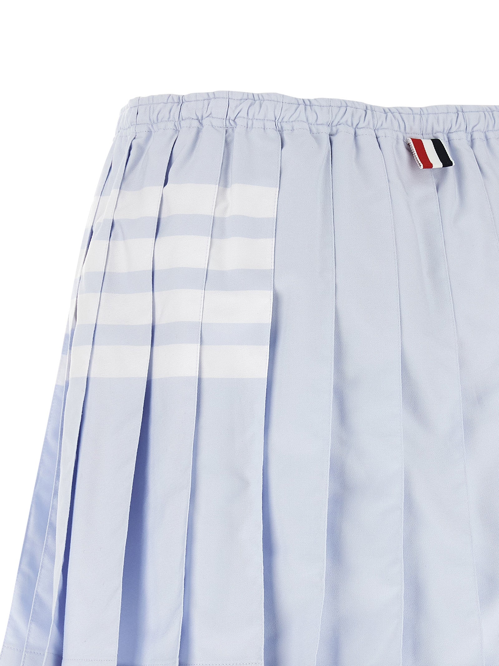 Thom Browne '4-Bar' Oxford Pleated Skirt