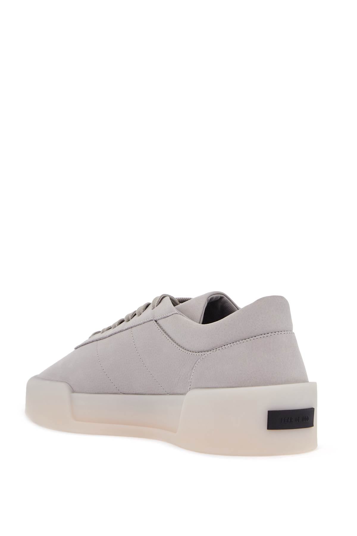 Fear Of God Low Top Sneakers Aerobic Light Gray Leather With Velcro Closure