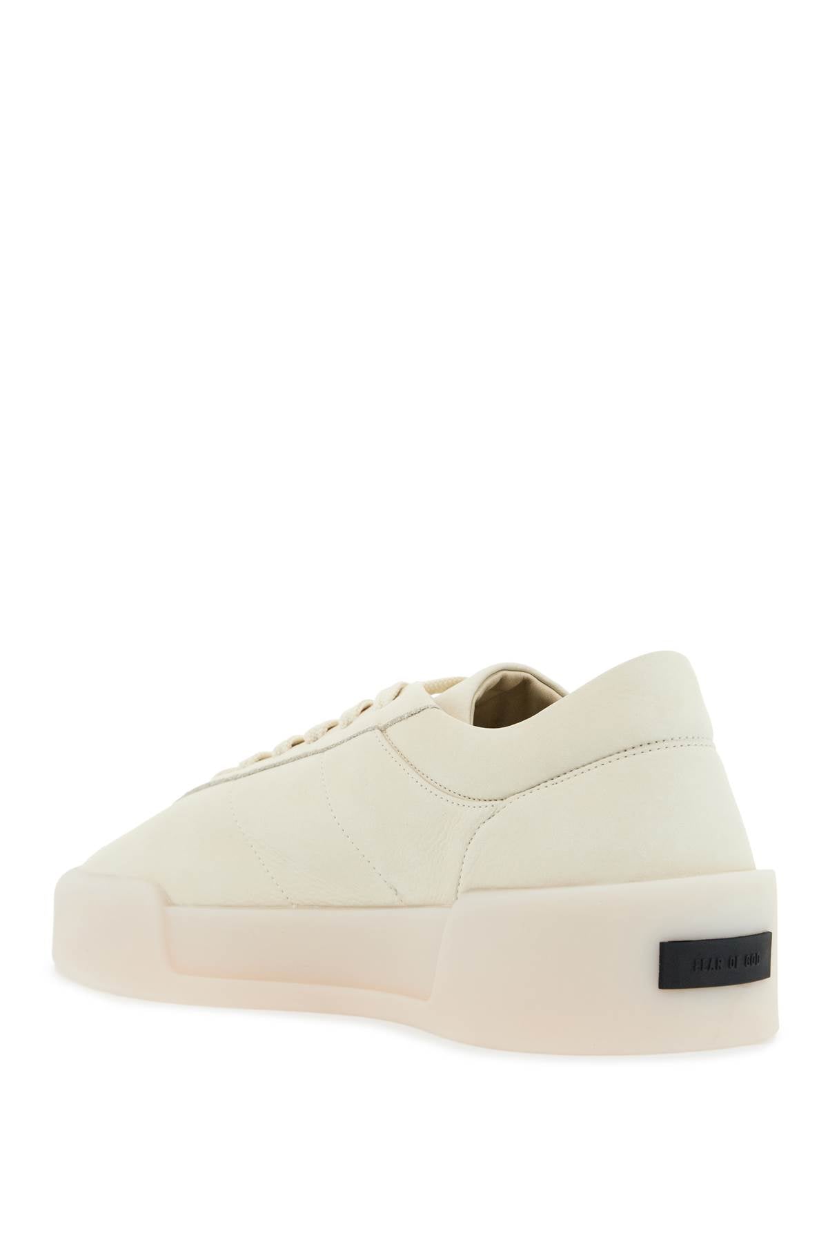 Fear Of God Beige Leather Low Minimalist Aerobic Sneakers