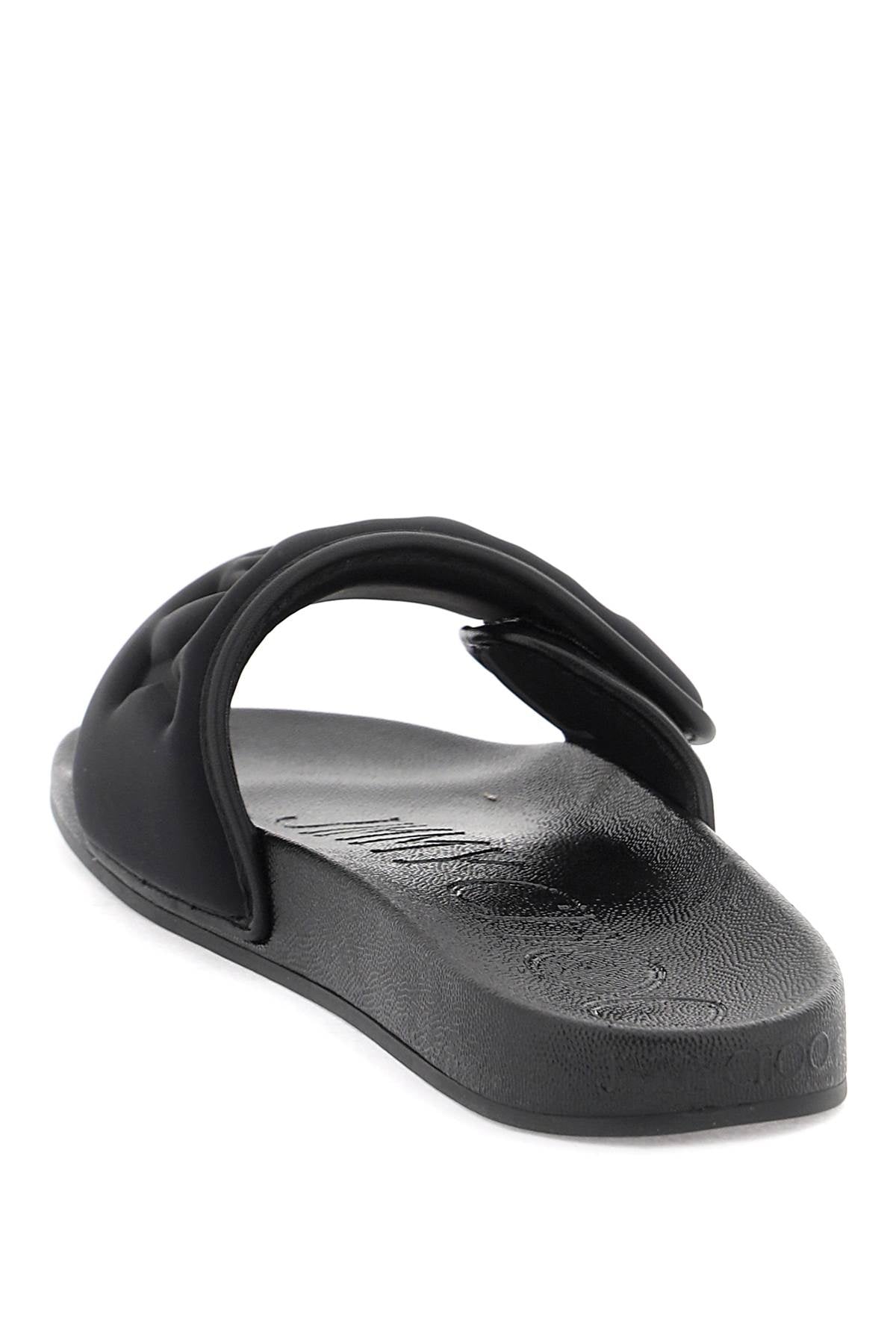 Jimmy Choo Slides With Logo Black