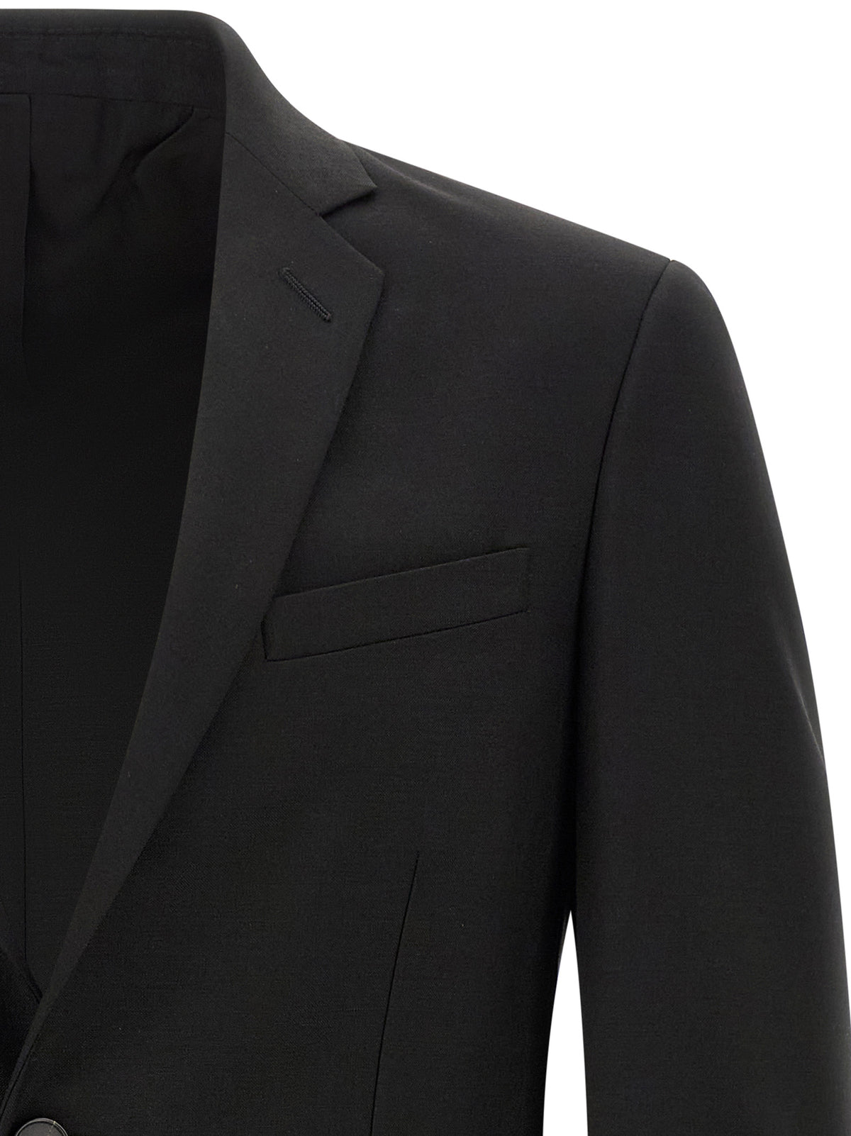 Fendi Black Mohair Kid Blazer
