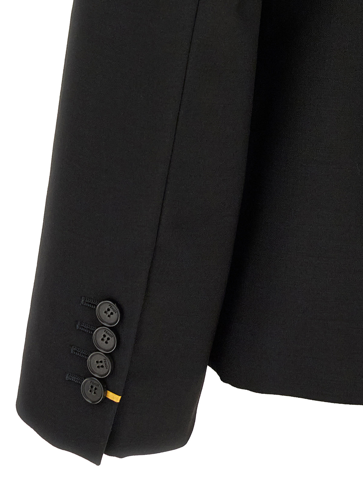 Fendi Black Mohair Kid Blazer