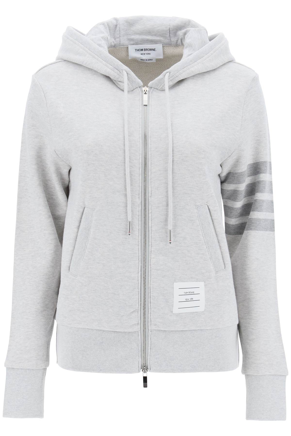 Thom Browne 4-Bar Hoodie With Zipper And