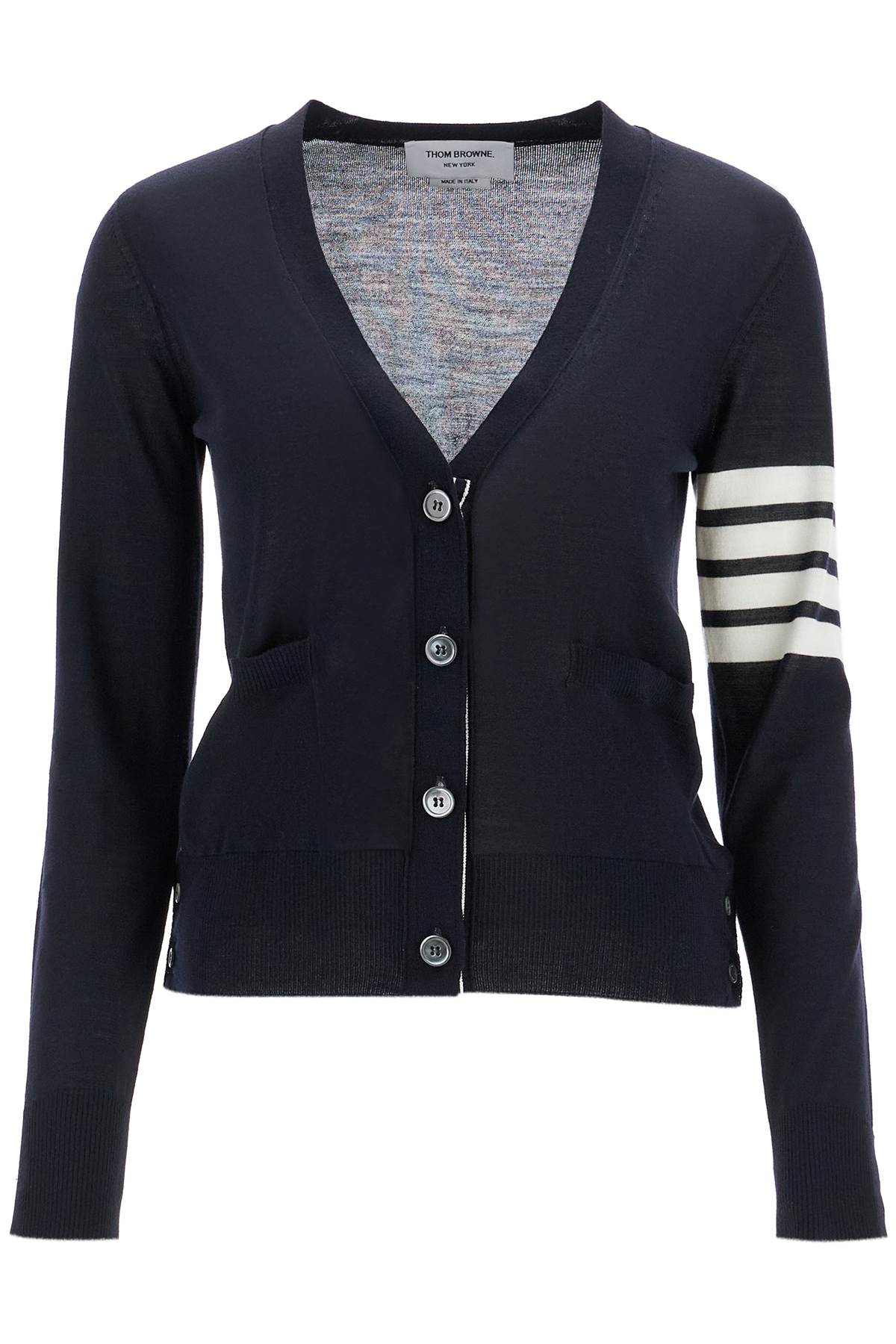 Thom Browne 4-Bar Merino Wool Cardigan