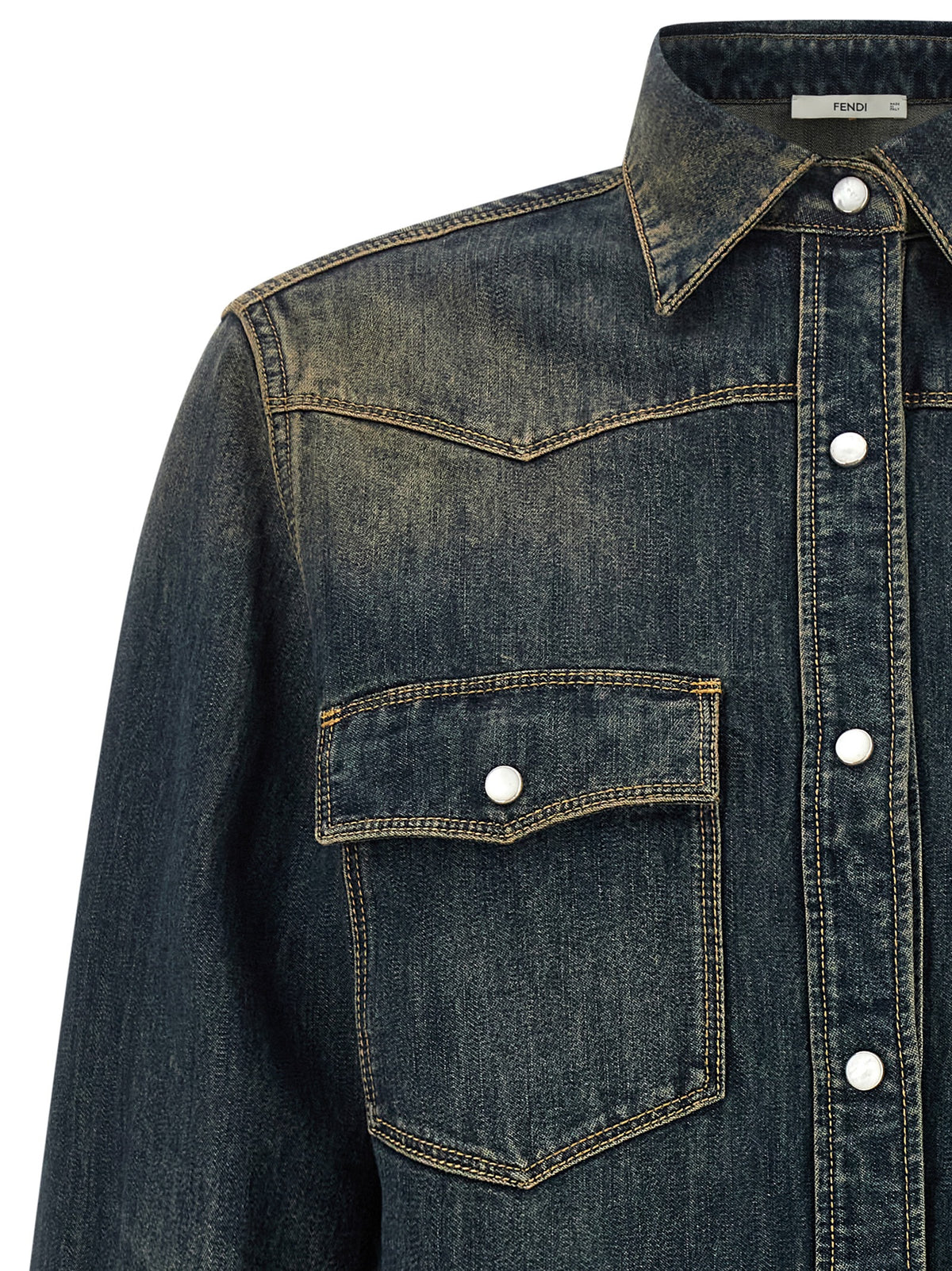 Fendi 'Western' Denim Shirt