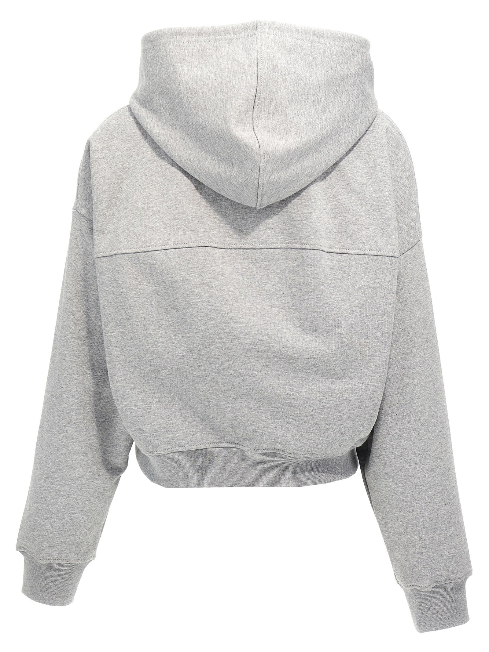 Marni Logo Print Cropped Hoodie