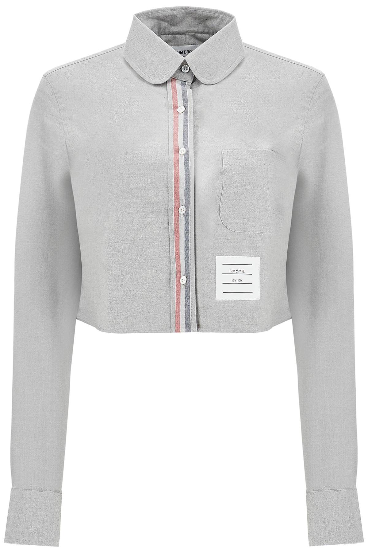 Thom Browne Cropped Flannel Shirt For