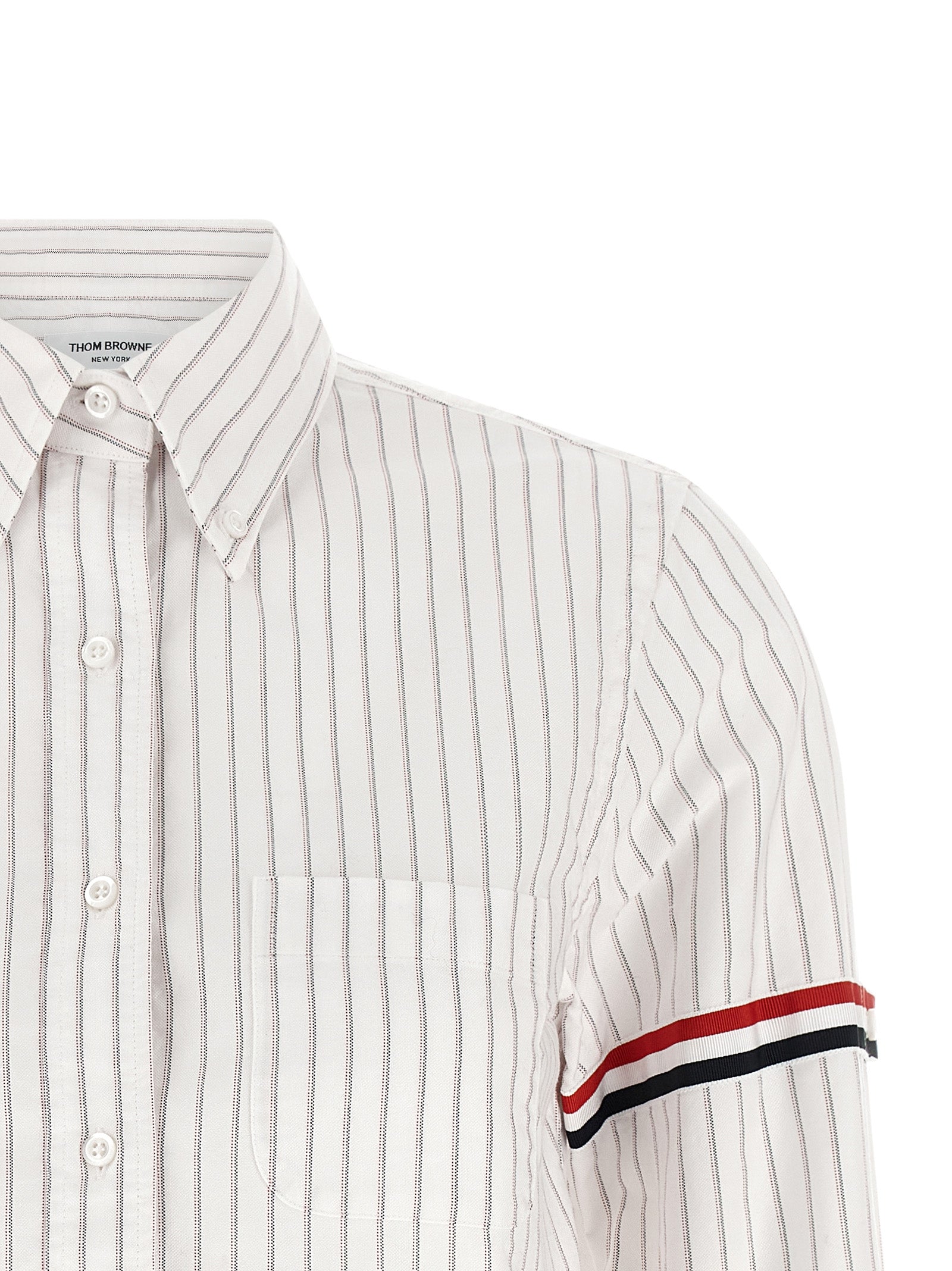 Thom Browne '4Bar' Cropped Shirt