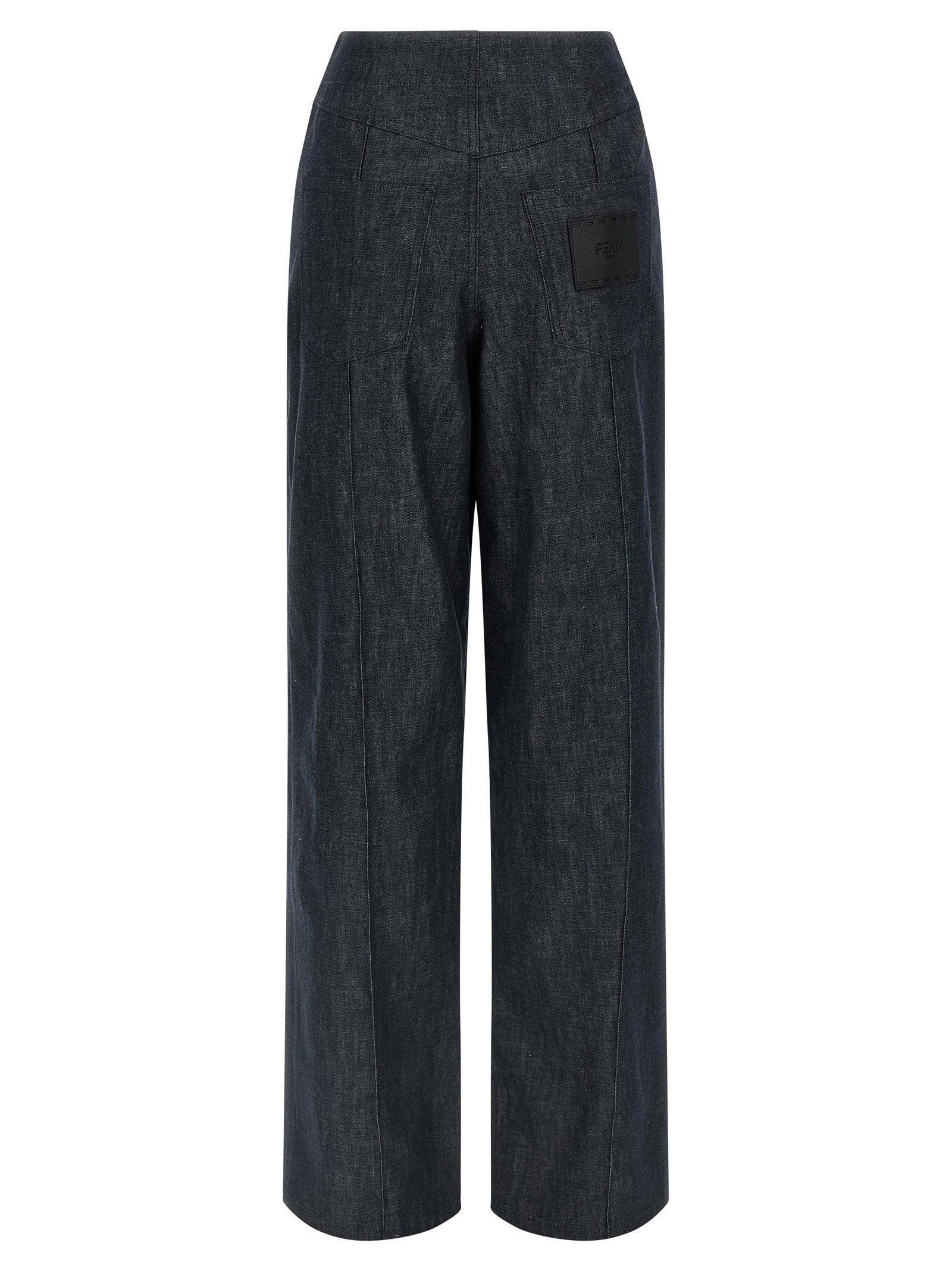 Fendi 'Fendi Roma' Patch Jeans