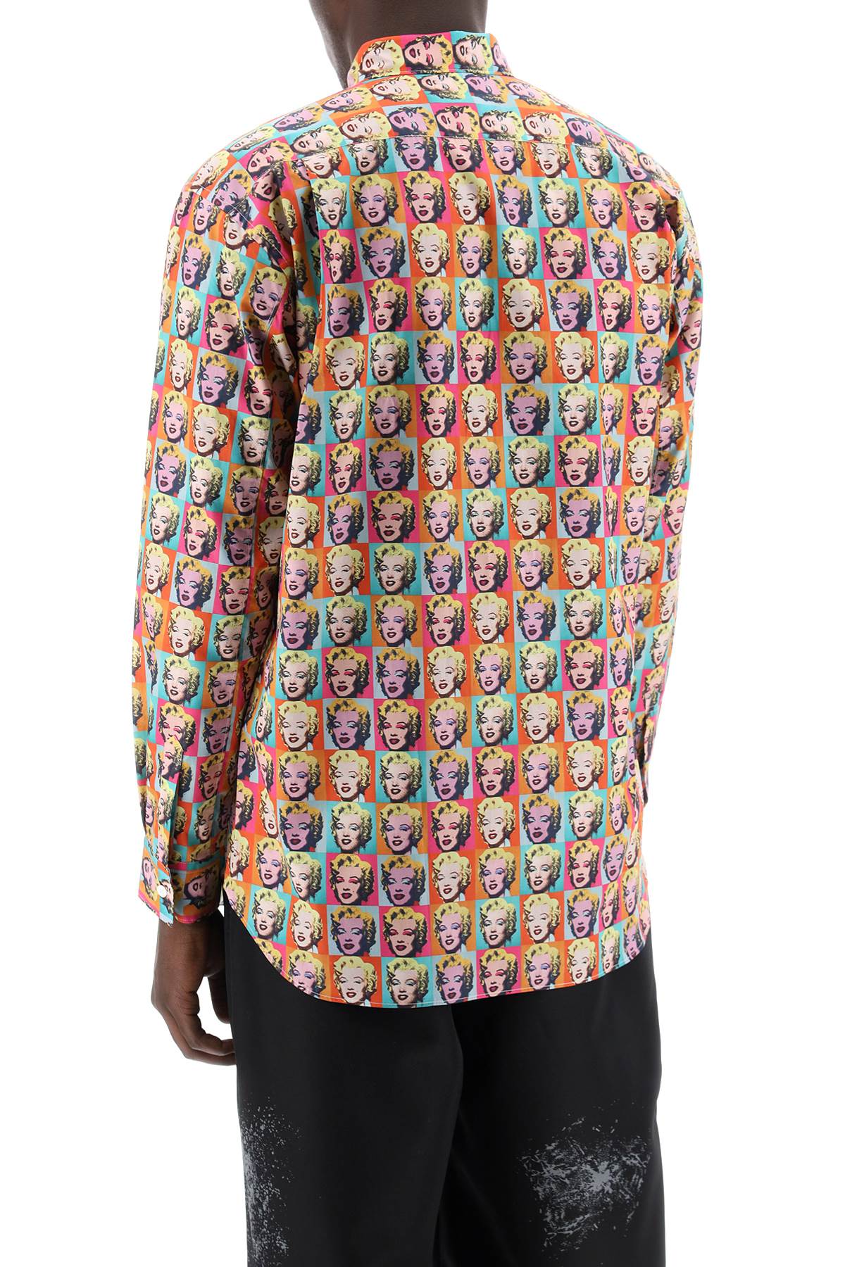 Comme Des Garcons Shirt Marilyn Monroe Printed Shirt Multicolor