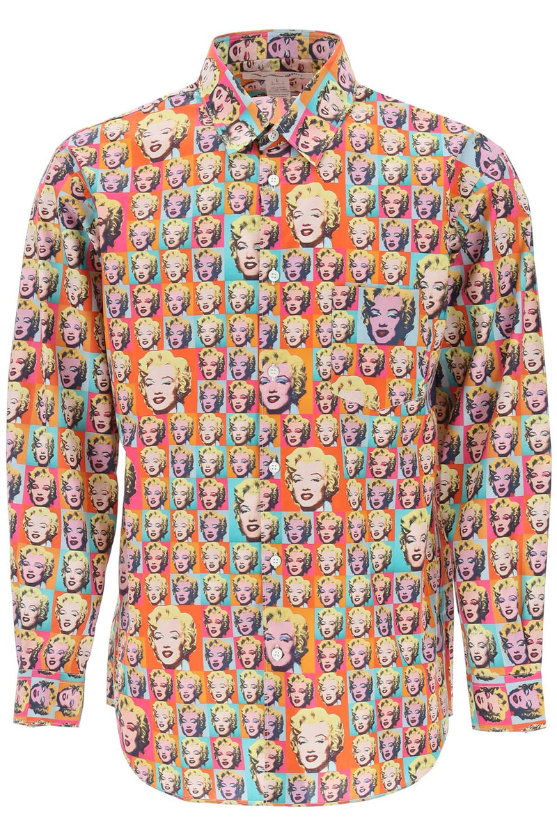 Comme Des Garcons Shirt Marilyn Monroe Printed Shirt Multicolor